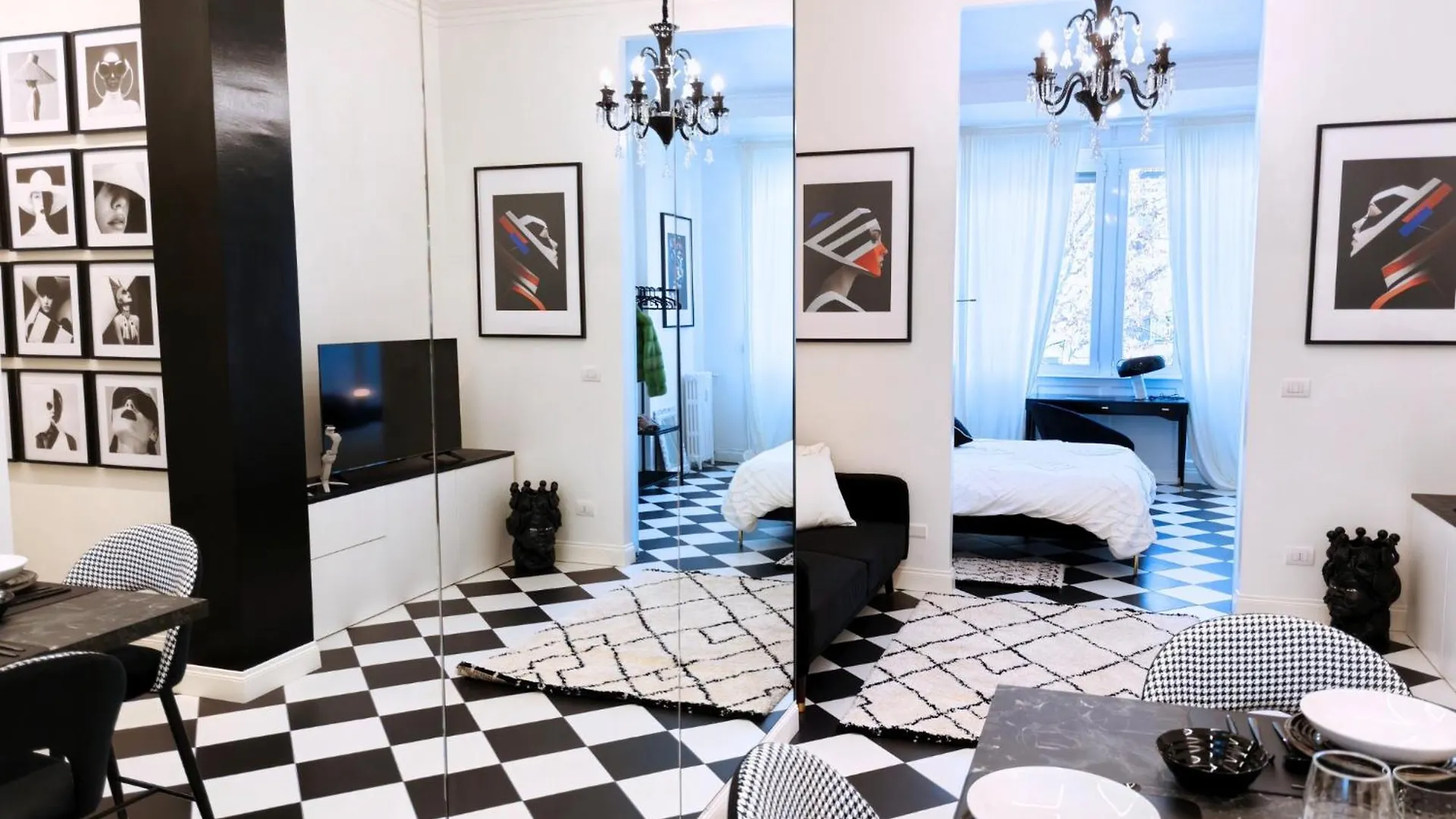 Black And White Apartment In Milan Downtown With Ac, Wifi And Subway M1 M2 Airoport Connected, Central Station