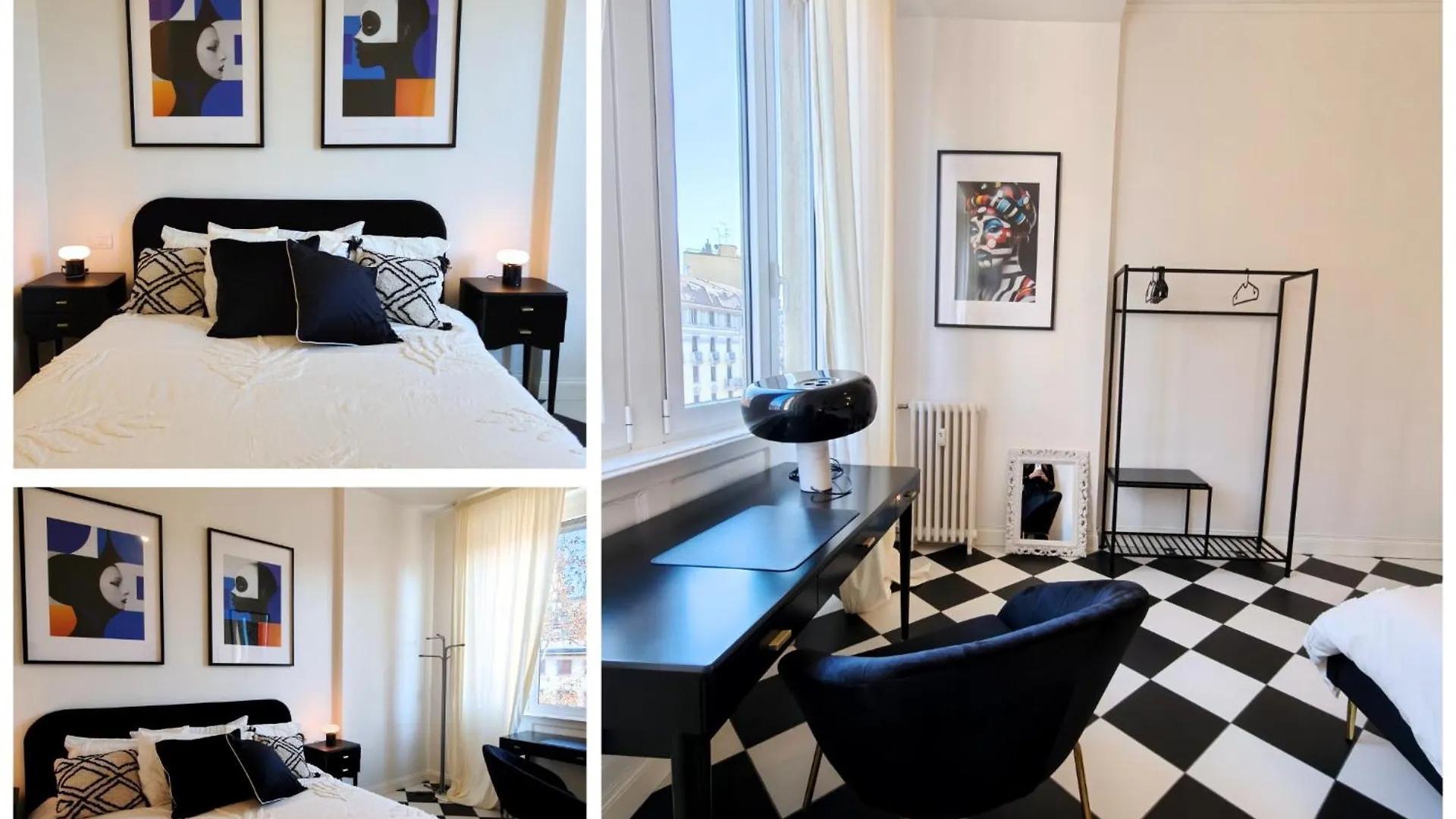 Black And White Apartment In Milan Downtown With Ac, Wifi And Subway M1 M2 Airoport Connected, Central Station